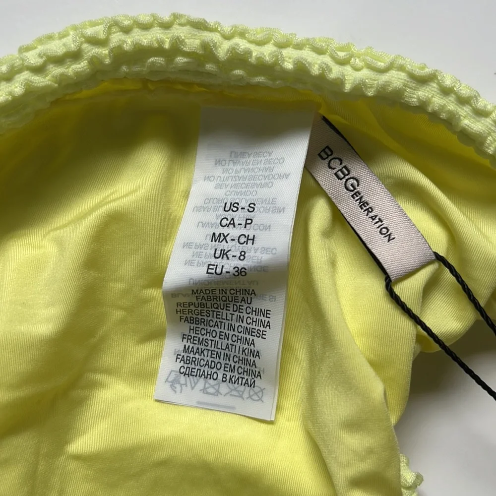 BCBGeneration Lemon yellow Bikini bottom Small - Picture 4 of 10
